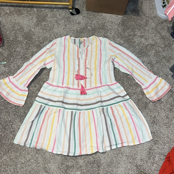 Revolve Pilyq Morgan Multi Stripe CoverUp / Dress Size M/L - Picture 4 of 7